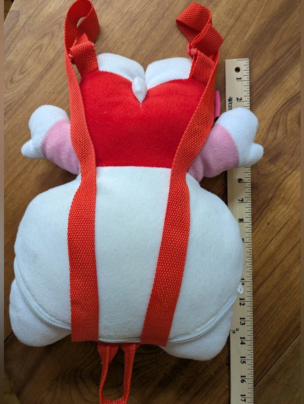 ❤️🩷Sanrio Hello Kitty Plush Backpack Purse - White, Red, Pink